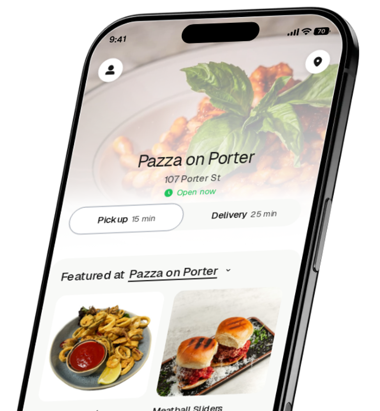 Pazza on Porter app preview